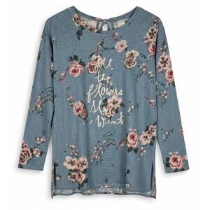 Disney LC Lauren Conrad Bambi All The Flowers Sleep In Winter Floral Top Small